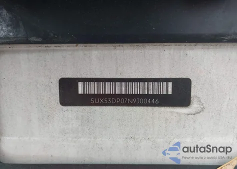 2022 BMW X3 xDrive30I из США, поврежденный, VIN 5UX53DP07N9J00446